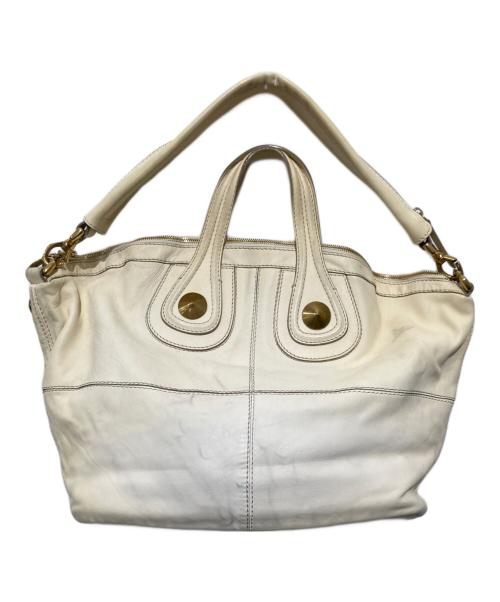 GIVENCHY（ジバンシィ）GIVENCHY (ジバンシィ) スタッズトートバッグ ホワイトの古着・服飾アイテム