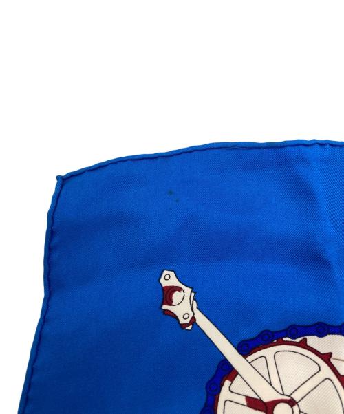 HERMES（エルメス）HERMES (エルメス) 自転車デザイン ベージュ×ブルーの古着・服飾アイテム