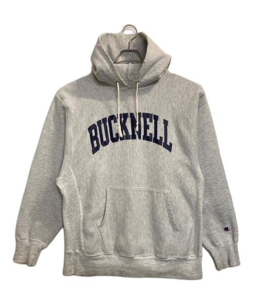 Champion REVERSE WEAVE（チャンピオン リバース ウィーブ）Champion REVERSE WEAVE (チャンピオン リバース ウィーブ) カレッジロゴパーカー グレー サイズ:ＸＬの古着・服飾アイテム