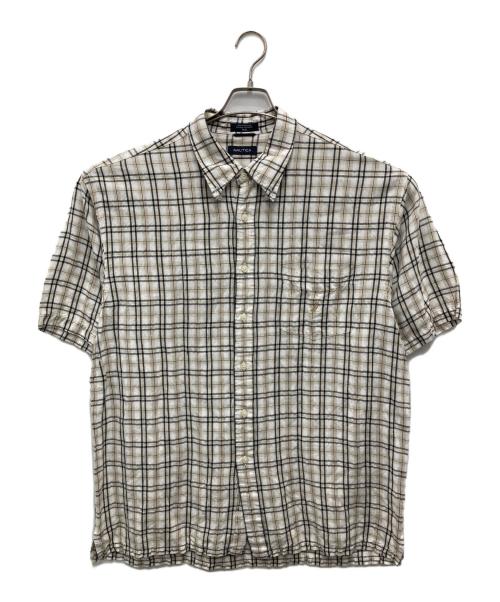 NAUTICA（ノーティカ）NAUTICA (ノーティカ) 半袖シャツ ベージュ サイズ:XXLの古着・服飾アイテム