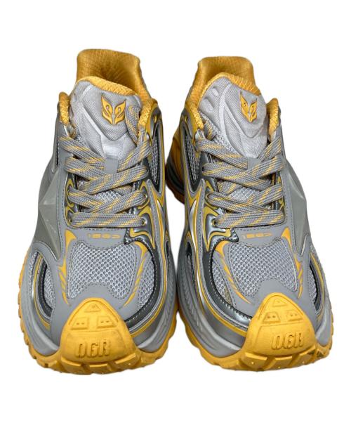 OGR（オーアールジー）OGR (オーアールジー) 1807 (イチハチゼロナナ) Low-Top Running Shoes 厚底スニーカー グレー×イエロー サイズ:26cmの古着・服飾アイテム