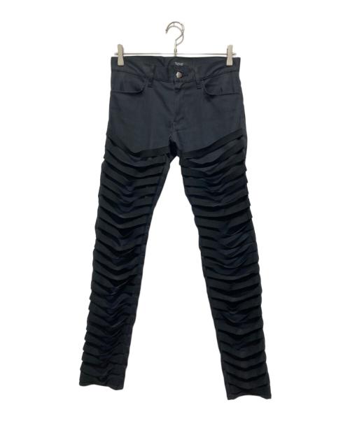 UNDERCOVER（アンダーカバー）UNDERCOVER (アンダーカバー) ベルトデザインパンツ ブラック サイズ:1の古着・服飾アイテム