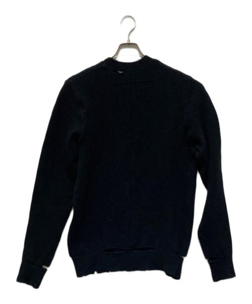 GIVENCHY（ジバンシィ）GIVENCHY (ジバンシィ) デストロイ加工ニット ブラック サイズ:Sの古着・服飾アイテム