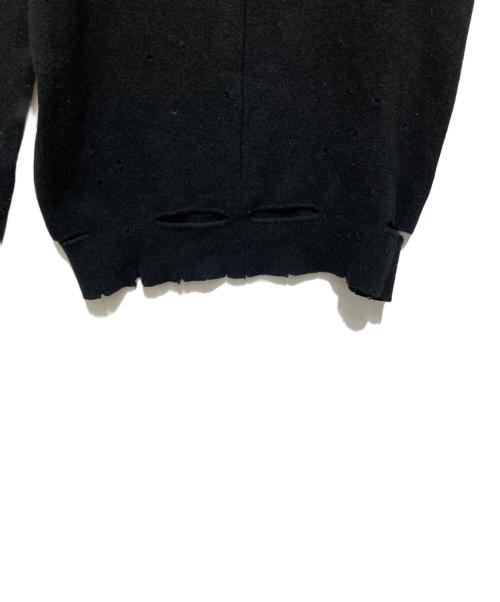 GIVENCHY（ジバンシィ）GIVENCHY (ジバンシィ) デストロイ加工ニット ブラック サイズ:Sの古着・服飾アイテム