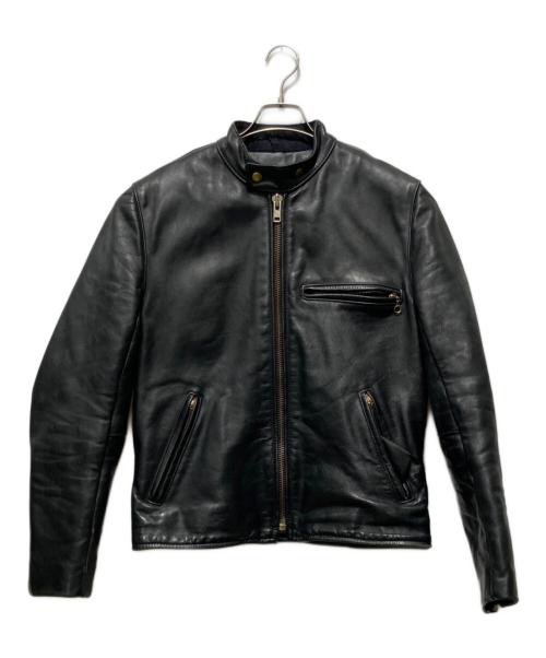 VANSON（バンソン）VANSON (バンソン) タイプBシングルレザージャケット ブラック サイズ:40の古着・服飾アイテム