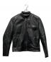 VANSON（バンソン）の古着「タイプBシングルレザージャケット」｜ブラック