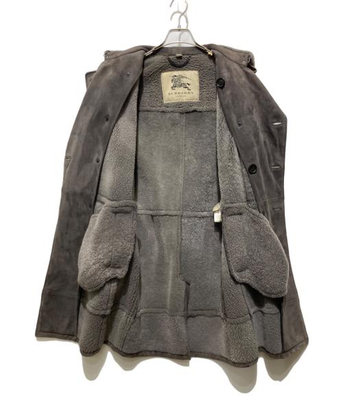BURBERRY LONDON（バーバリーロンドン）BURBERRY LONDON (バーバリーロンドン) 裏ボア ラムスウェードコート グレー サイズ:46の古着・服飾アイテム