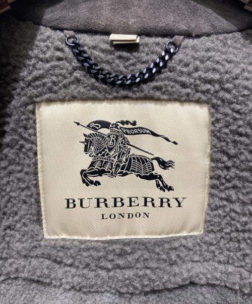BURBERRY LONDON（バーバリーロンドン）BURBERRY LONDON (バーバリーロンドン) 裏ボア ラムスウェードコート グレー サイズ:46の古着・服飾アイテム