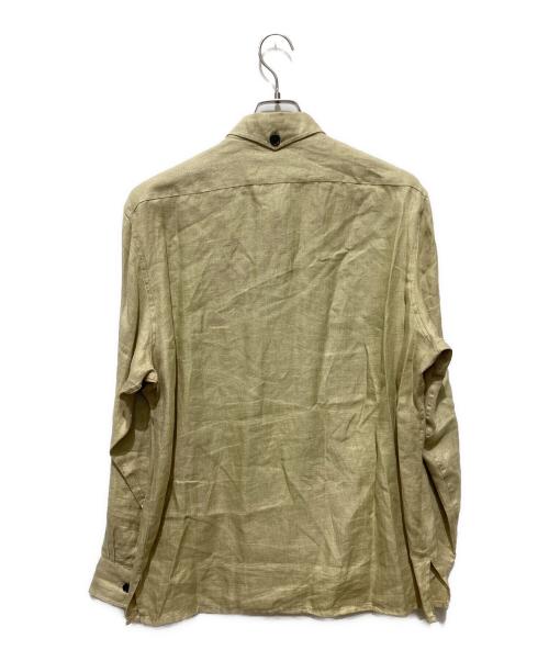 Bagutta（バグッタ）Bagutta (バグッタ) リネンシャツブルゾン ベージュ サイズ:Mの古着・服飾アイテム