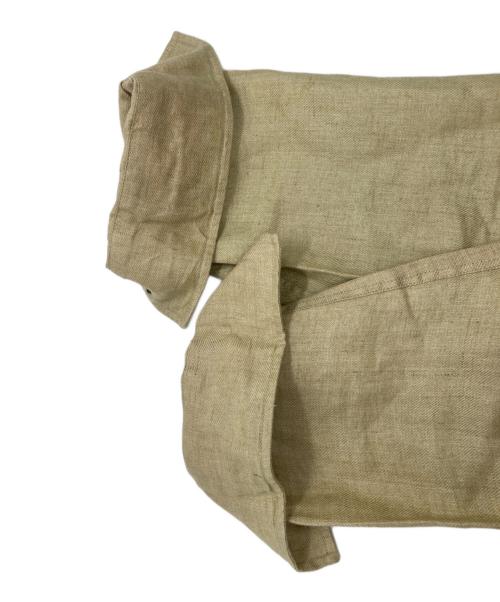 Bagutta（バグッタ）Bagutta (バグッタ) リネンシャツブルゾン ベージュ サイズ:Mの古着・服飾アイテム