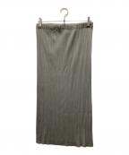 PLEATS PLEASEプリーツプリーズ）の古着「プリーツスカート」｜グレー