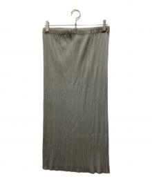 PLEATS PLEASE（プリーツプリーズ）の古着「プリーツスカート」｜グレー
