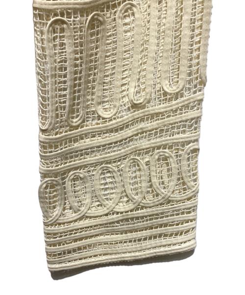 Ameri（アメリ）AMERI (アメリ) BATTEN LACE LIKE KNIT JACKET アイボリー サイズ:freeの古着・服飾アイテム