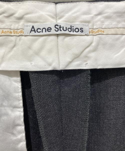Acne studios（アクネ ストゥディオス）Acne studios (アクネ ストゥディオス) テーラード ラップ トラウザー グレー サイズ:34の古着・服飾アイテム