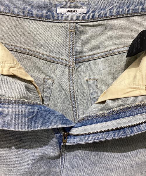 STUDIOUS（ステュディオス）STUDIOUS (ステュディオス) Barrel Leg Jeans インディゴ サイズ:Ｓの古着・服飾アイテム