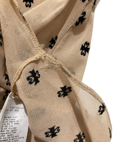 SORIN（ソリン）SORIN (ソリン) SWAN LAKE U-NECK TOP ベージュ×ブラック サイズ:38の古着・服飾アイテム