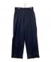 KOLOR（カラー）の古着「トロピカルウール タック トラウザーパンツ」｜ネイビー