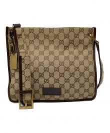 GUCCI（グッチ）の古着「GGキャンバス ショルダーバッグ」｜ベージュ