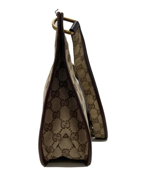 GUCCI（グッチ）GUCCI (グッチ) GGキャンバス ショルダーバッグ ベージュの古着・服飾アイテム