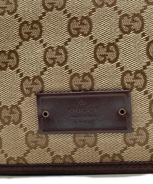 GUCCI（グッチ）GUCCI (グッチ) GGキャンバス ショルダーバッグ ベージュの古着・服飾アイテム