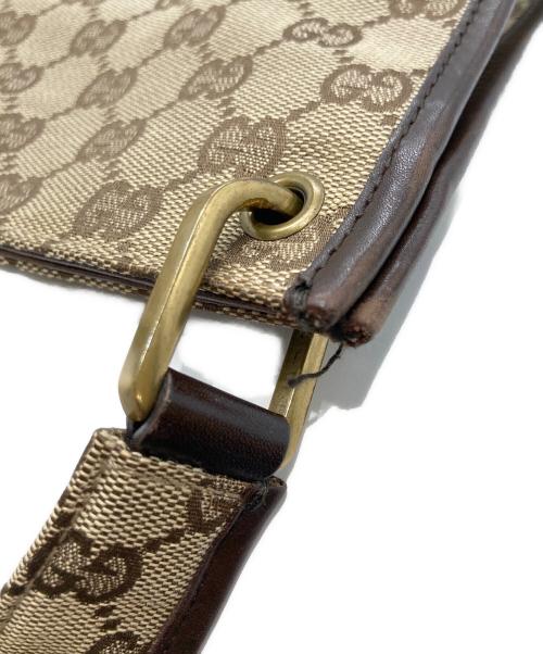 GUCCI（グッチ）GUCCI (グッチ) GGキャンバス ショルダーバッグ ベージュの古着・服飾アイテム