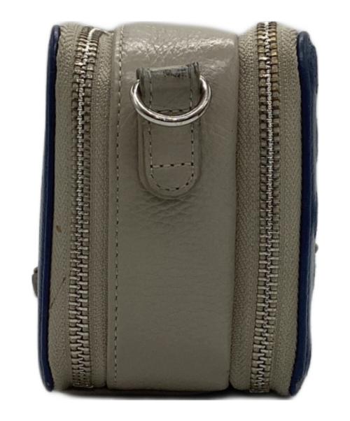 ear PAPILLONNER（イアパピヨネ）ear PAPILLONNER (イアパピヨネ) ウォレット＆ショルダーバッグ ブルー×グレーの古着・服飾アイテム