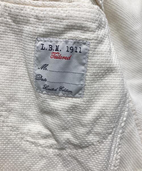 L.B.M.1911（エルビーエム1911）L.B.M.1911 (エルビーエム1911) コットンリネンテーラードジャケット ホワイト サイズ:50の古着・服飾アイテム