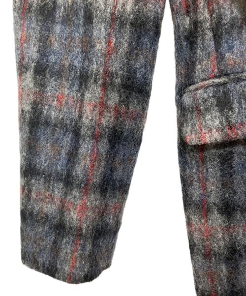 TAGLIATORE（タリアトーレ）TAGLIATORE (タリアトーレ) ウール混チェックシングルチェスターコート グレー サイズ:50/8Rの古着・服飾アイテム