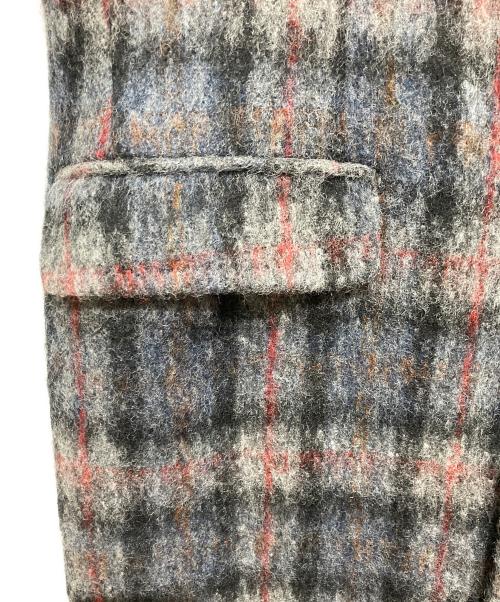 TAGLIATORE（タリアトーレ）TAGLIATORE (タリアトーレ) ウール混チェックシングルチェスターコート グレー サイズ:50/8Rの古着・服飾アイテム