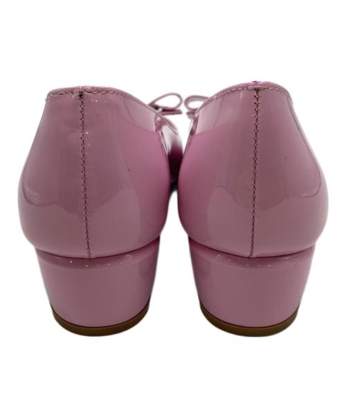 Salvatore Ferragamo（サルヴァトーレ フェラガモ）Salvatore Ferragamo (サルヴァトーレ フェラガモ) ヴァラリボンパンプス ピンク サイズ:5の古着・服飾アイテム