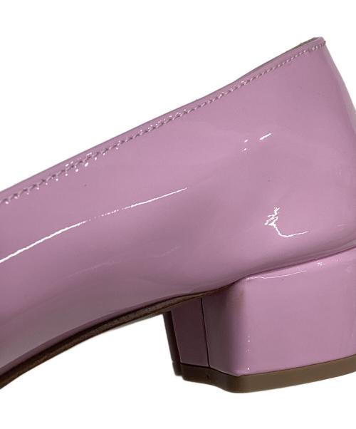 Salvatore Ferragamo（サルヴァトーレ フェラガモ）Salvatore Ferragamo (サルヴァトーレ フェラガモ) ヴァラリボンパンプス ピンク サイズ:5の古着・服飾アイテム