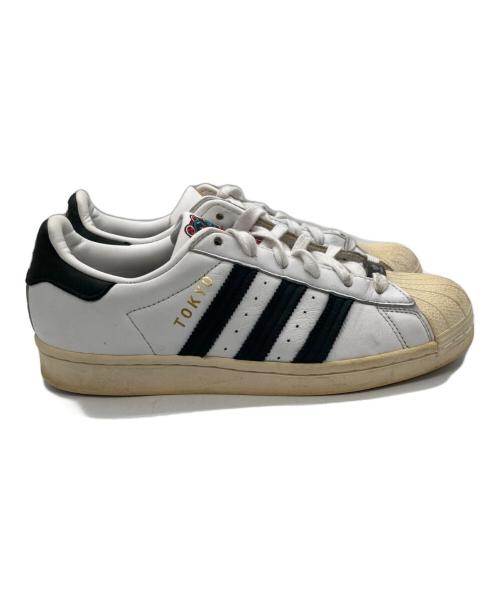 adidas（アディダス）adidas (アディダス) 風神雷神スーパースター / ローカットスニーカー ホワイト サイズ:24.5cmの古着・服飾アイテム