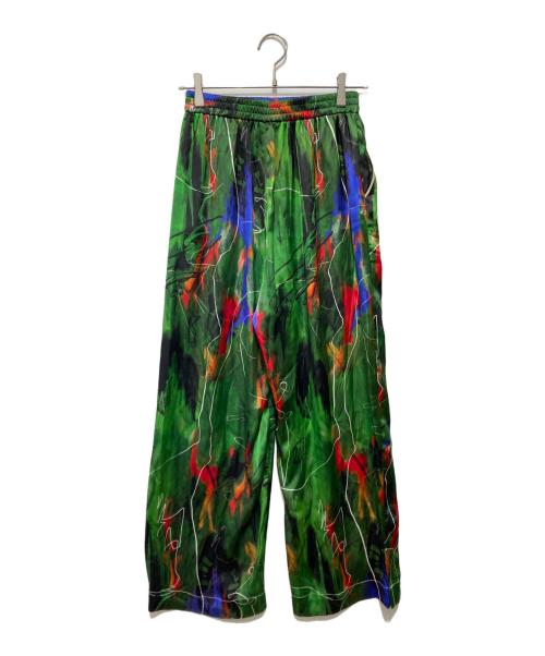 OMMO（オーエムエムオー）OMMO (オーエムエムオー) RELAX AIRLY PANTS グリーン サイズ:Sの古着・服飾アイテム