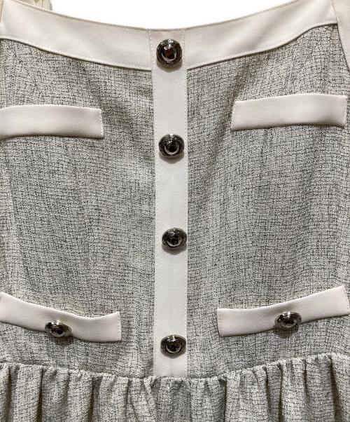 HER LIP TO（ハーリップトゥ）Her lip to (ハーリップトゥ) Verona Tweed Long Dress グレー サイズ:Ｓの古着・服飾アイテム