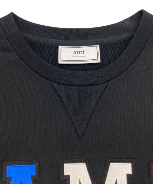 AMI Alexandre Mattiussi（アミアレクサンドルマテュッシ）AMI Alexandre Mattiussi (アミアレクサンドルマテュッシ) クルーネックニット ブラック サイズ:Ｓの古着・服飾アイテム
