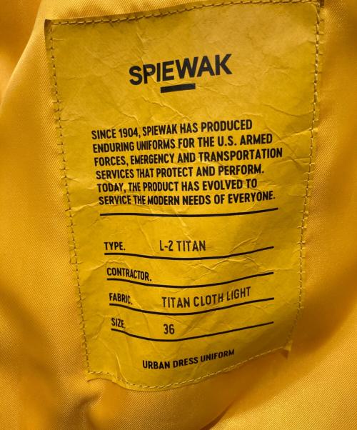 SPIEWAK（スピワック）SPIEWAK (スピワック) L-2 TITAN タイタンクロスフライトジャケット ブルゾン グリーン サイズ:36の古着・服飾アイテム