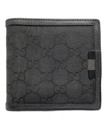 GUCCI（グッチ）の古着「2つ折り財布」｜ブラック