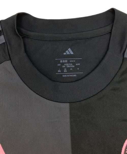 adidas（アディダス）adidas (アディダス) インテル・マイアミCF 2025 ユニフォーム アウェイ 半袖 レプリカ ブラック サイズ:2XLの古着・服飾アイテム