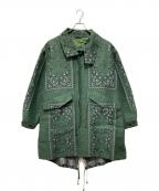 TOGA VIRILISトーガ ビリリース）の古着「Paisley jacquard coat」｜グリーン