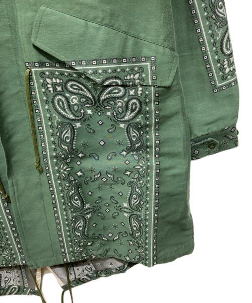 TOGA VIRILIS（トーガ ビリリース）TOGA VIRILIS (トーガ ビリリース) Paisley jacquard coat グリーン サイズ:46の古着・服飾アイテム