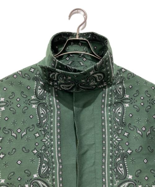 TOGA VIRILIS（トーガ ビリリース）TOGA VIRILIS (トーガ ビリリース) Paisley jacquard coat グリーン サイズ:46の古着・服飾アイテム