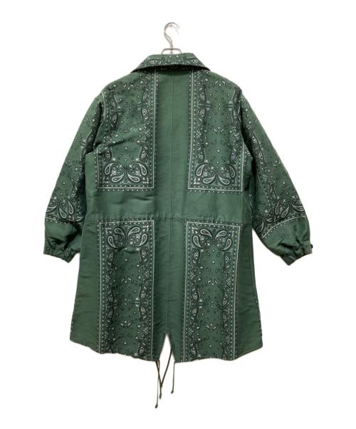 TOGA VIRILIS（トーガ ビリリース）TOGA VIRILIS (トーガ ビリリース) Paisley jacquard coat グリーン サイズ:46の古着・服飾アイテム