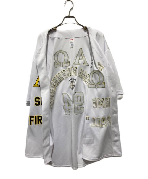 SUPREME（シュプリーム）Supreme (シュプリーム) Alpha Omega Baseball Jersey ホワイト サイズ:XLの古着・服飾アイテム