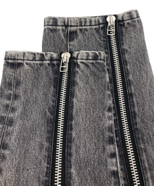 JOHN LAWRENCE SULLIVAN（ジョン ローレンス サリバン）JOHN LAWRENCE SULLIVAN (ジョン ローレンス サリバン) Washed denim zipped pants ブラック サイズ:46の古着・服飾アイテム