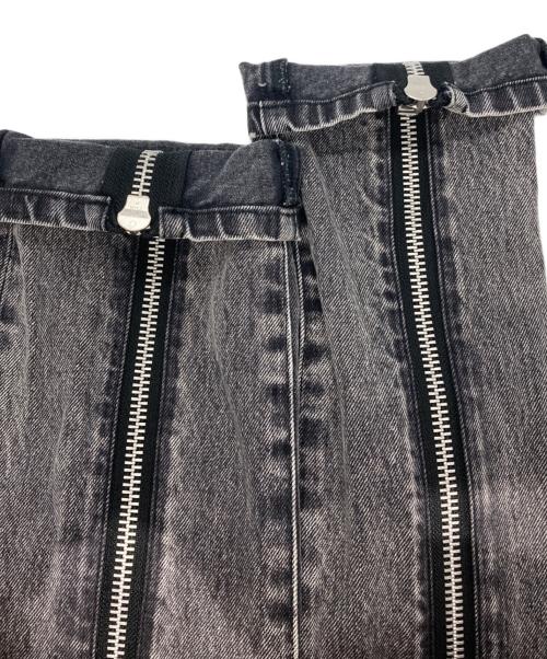JOHN LAWRENCE SULLIVAN（ジョン ローレンス サリバン）JOHN LAWRENCE SULLIVAN (ジョン ローレンス サリバン) Washed denim zipped pants ブラック サイズ:46の古着・服飾アイテム