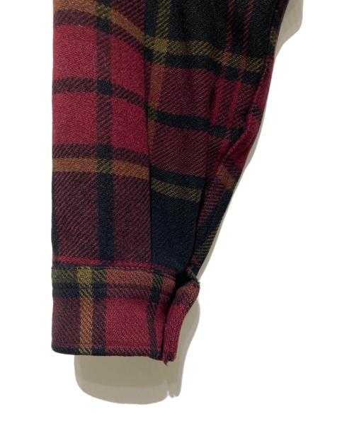 PENDLETON（ペンドルトン）PENDLETON (ペンドルトン) 60’s ウールチェック ネル シャツ CPO ジャケット ブラック×レッド サイズ:Mの古着・服飾アイテム