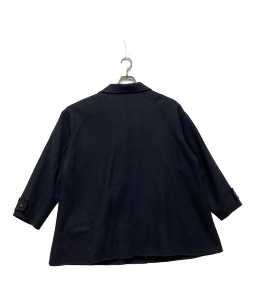 uncrave（アンクレイヴ3.）uncrave (アンクレイヴ) メルトンリバー テントラインコート ネイビー サイズ:Sの古着・服飾アイテム
