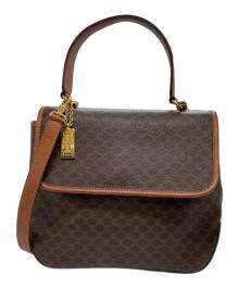 CELINE（セリーヌ）の古着「マカダム 2WAY ハンド ショルダー バッグ」｜ブラウン