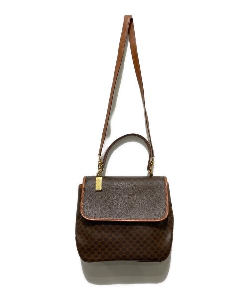 CELINE（セリーヌ）CELINE (セリーヌ) マカダム 2WAY ハンド ショルダー バッグ ブラウンの古着・服飾アイテム