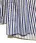 中古・古着 COMME des GARCONS HOMME PLUS (コムデギャルソンオムプリュス) コットンストライプライダースジャケット ブルー×ホワイト サイズ:XS：15000円